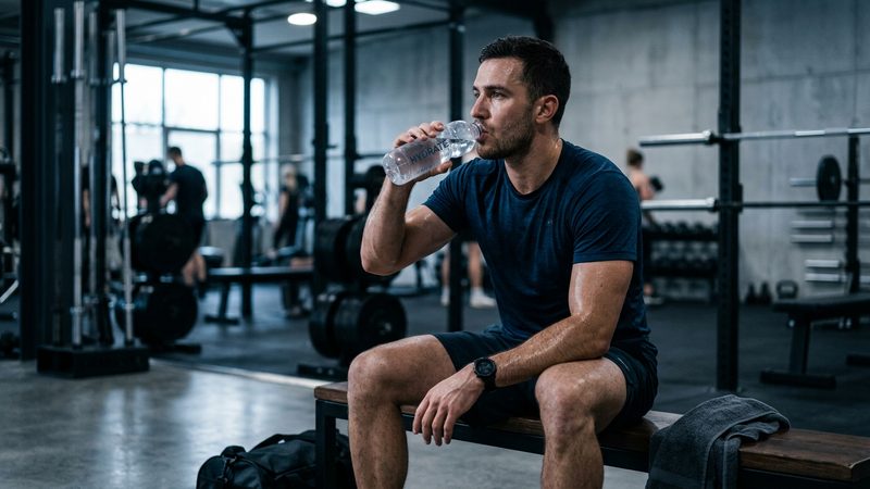 Athlet bei der Regeneration